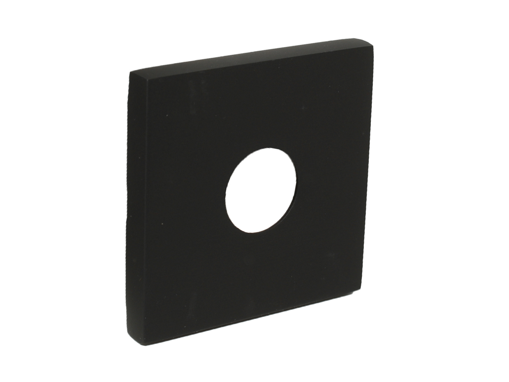 Rosetta Quadra 276 d.50x50x5h AISI304 Nero Opaco  Fimet Maniglie - immagine 1